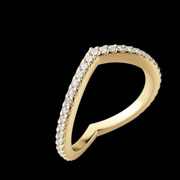 Demi Accented Wedding Band - Picture 6 of 9